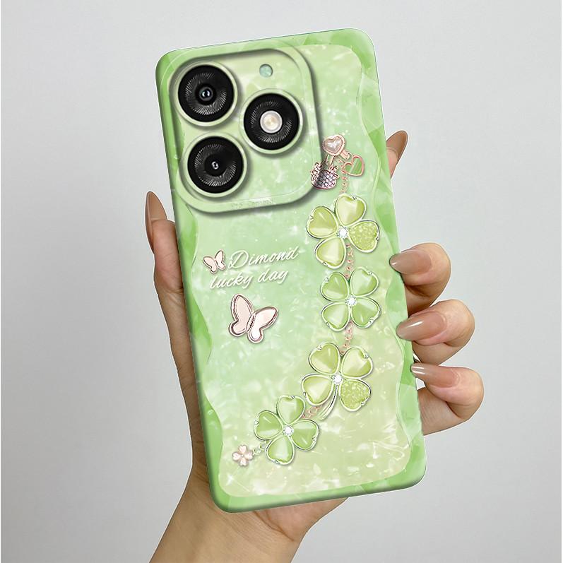 Для Itel A50 A667L Чехол Красивые Цветы Бабочки Мягкий Силикон ТПУ Ударопрочный Чехол Для Itel A50 A 50 ITELA50 2024 Чехол для Телефона