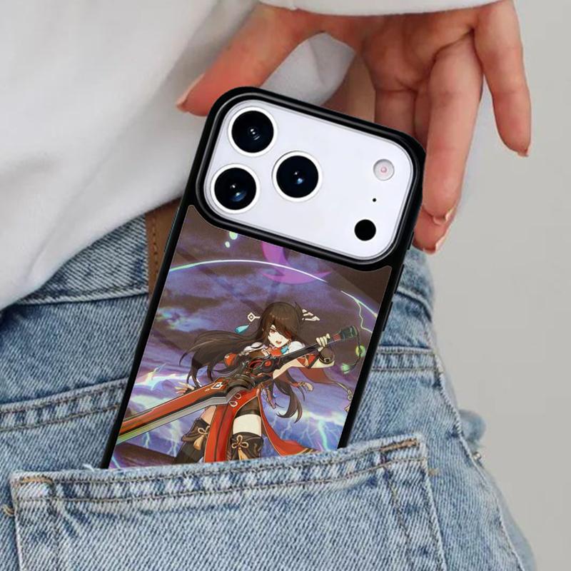 Genshin Impact Beidou Phone Case for iPhone 16e 15 14 13 12 17 Pro Max Plus Air 17pro Cover Coque