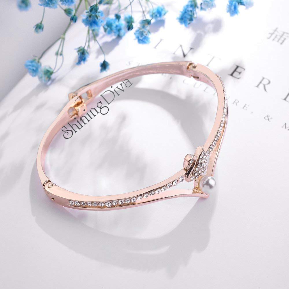 18k Rose Gold Stylish Bracelet for Women & Girls