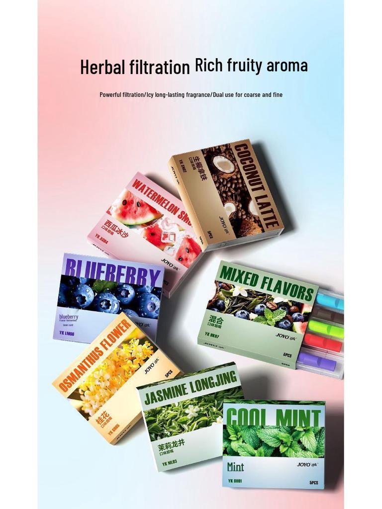 JOYO Мундштук двойного назначения с фруктовым вкусом: Снятие тревоги и освежающее средство для отказа от курения