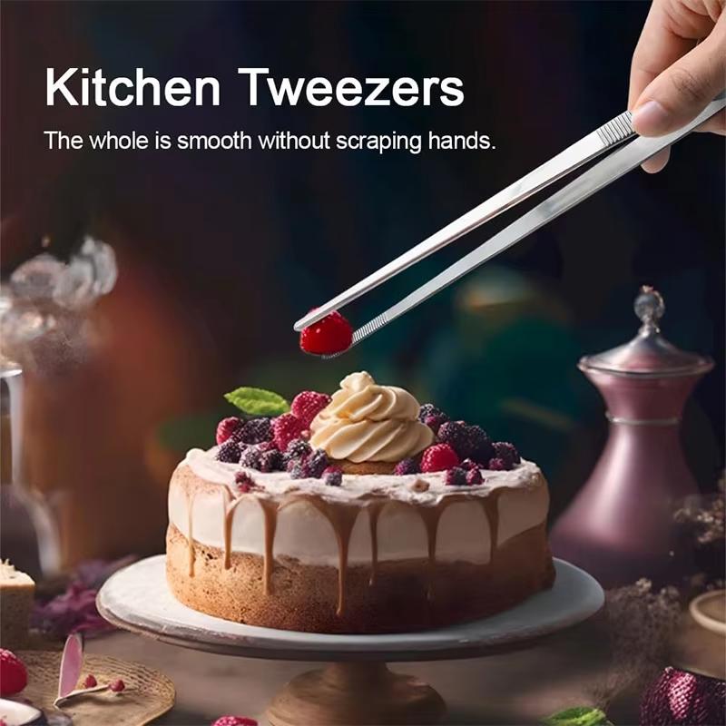 Походные щипцы для барбекю 12 дюймов Кухонные щипцы Сверхпрочные из нержавеющей стали Щипцы для приготовления пищи для гриля Барбекю Морепродукты JT499