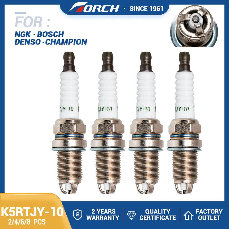 2 шт./лот Автомобильные Свечи Зажигания Мощность 3-электродные TORCH K5RTJY-10 для K16TNR-S9 Champion RC89PYC Система Зажигания