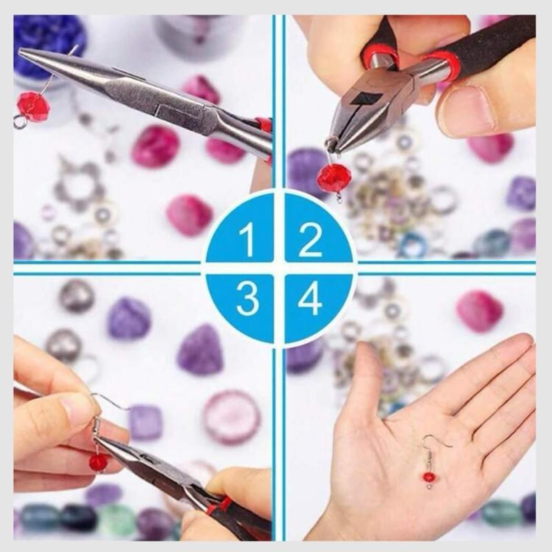 8 шт. Инструмент для изготовления ювелирных изделий Кусачки для проволоки Набор плоскогубцев с круглыми губками Инструмент для изготовления ювелирных изделий для изготовления ювелирных изделий Ремонта ювелирных изделий
