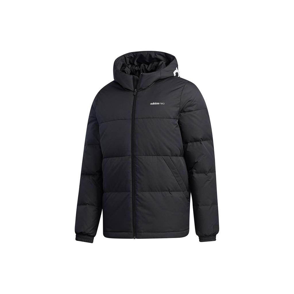 Adidas Мужская спортивная куртка-пуховик с капюшоном Neo CB, верхняя одежда, черная, GJ8815