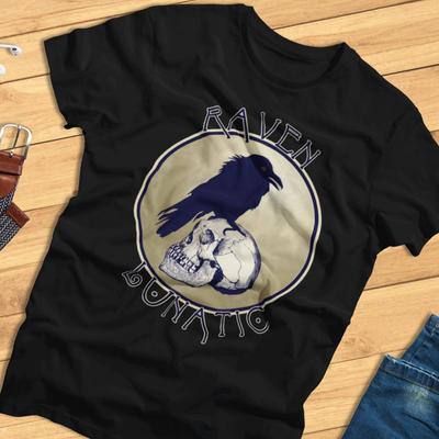 Raven Lunatic - Raven, Crow, Corvid, Norse, Celtic - T-Shirt