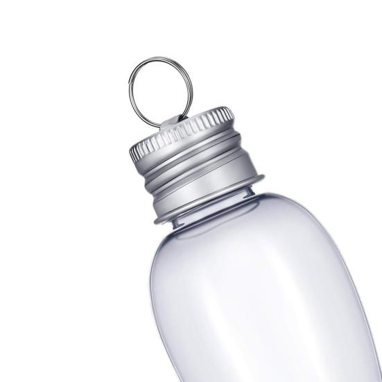 6/12/24Pcs 35ml Christmas Pendants with Screw Off Cap Fillable Clear Plastic Christmas Tree Light Bulb Hanging Decor for Party