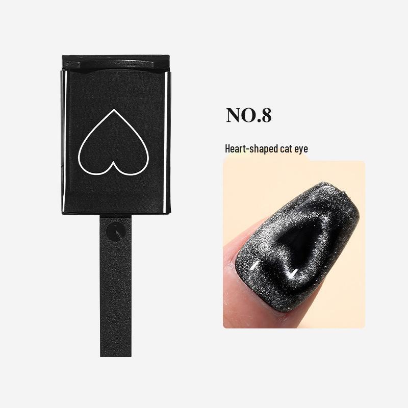 Магнитный инструмент для нейл-арта "Кошачий глаз" - Сильное сердце, волнистый узор