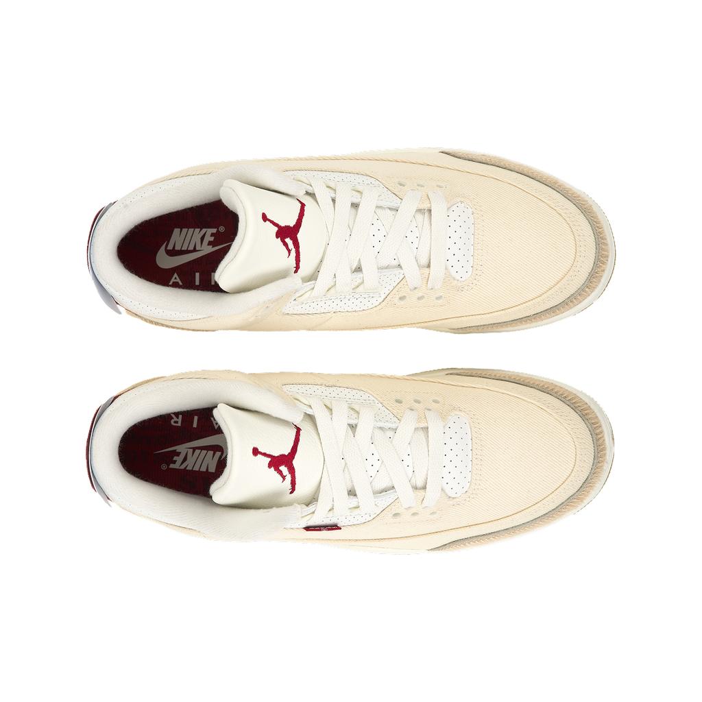 Кроссовки Air Jordan 3 Retro Lunar New Year Мужские Бежевый Деним Парусный Красный IR0910-400