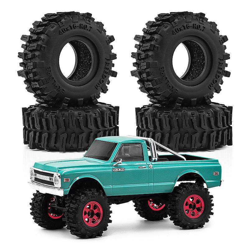 1/30 SCX30 Upgrade Tires 07 Inch Soft Rubber for Bronco Wrangler K10 Ascent-32