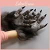Забавные латексные перчатки-когти вервольфа для косплея, костюмов на Хэллоуин и реквизита для вечеринок