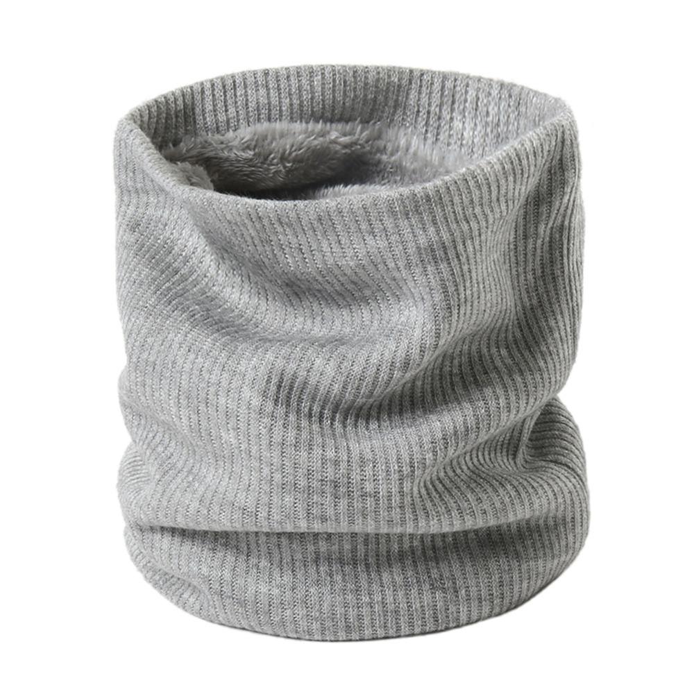 Breathable Neck Warmer Solid Thick Neck Scarves New Plush Snood Winter