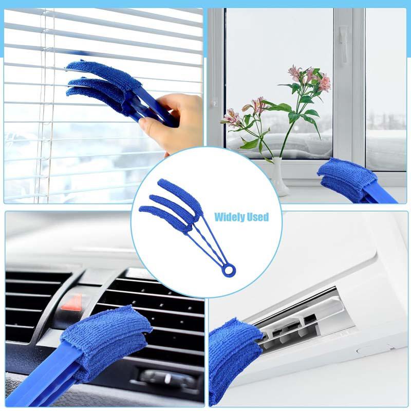 Выдвижная тряпка из перьев, гибкая тряпка из микрофибры с удлинительной штангой длиной 30–100 дюймов, длинная тряпка с силиконовым колпачком и средством для чистки штор.