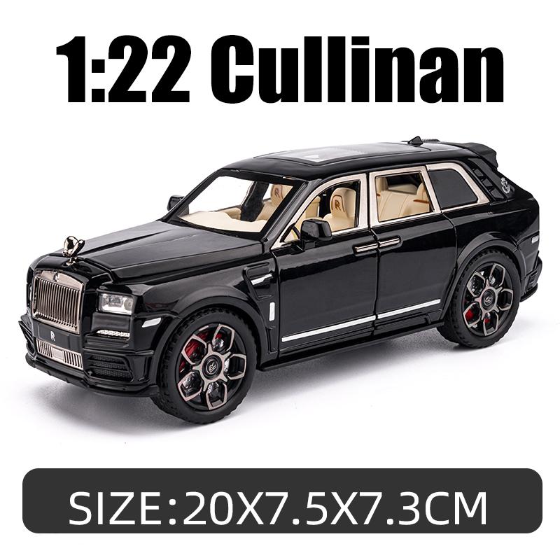 1/22 масштаб Cullinan SUV, литая под давлением модель автомобиля, игрушечный автомобиль с откатным механизмом, звуком и светом для детей, коллекция подарков для мальчиков и девочек