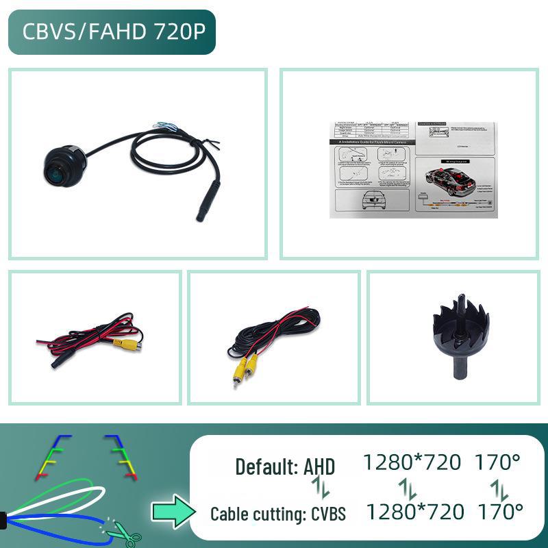 360° Панорамная HD камера заднего вида CCD Универсальная