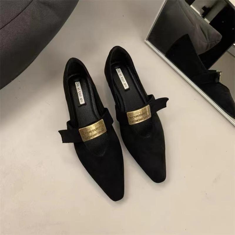 Женские туфли-лоферы весна-осень в стиле ретро для женщин Роскошные трендовые туфли с острым носком Женская обувь Мэри Джейн Обувь Zapatos De Mujer