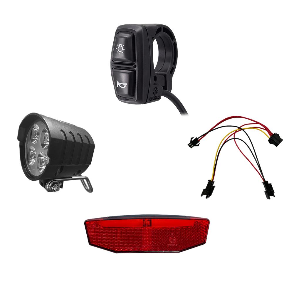 Комплект фонарей для электрического велосипеда, задний фонарь 36 В-60 В