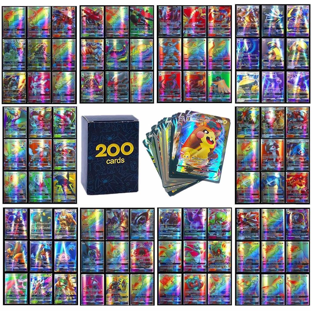 100Pcs Playing Cards Rare Collection Trading Card Game Kids Toys Gift G15