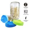 2PCS/1PC Food Grade Mesh Sprout Cover Kit Peanut Sprouting Lid for Mason Jar Bean Sprout Cover Fermentation Strainer Lids