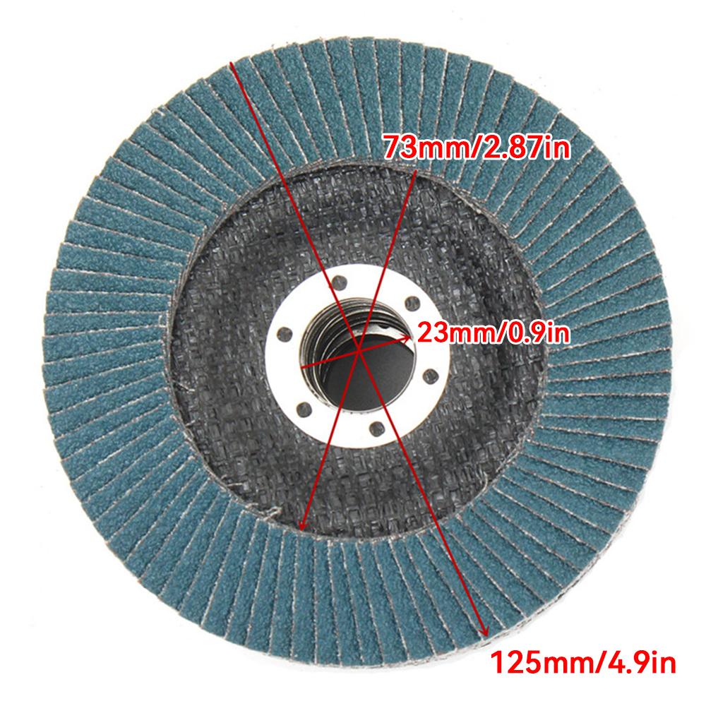 10Pcs 40/60/80120 Flap Discs 125mm Angle Grinder Sanding Discs Grinding Wheel Flap Discs Metal For Removal Abrasive Tool