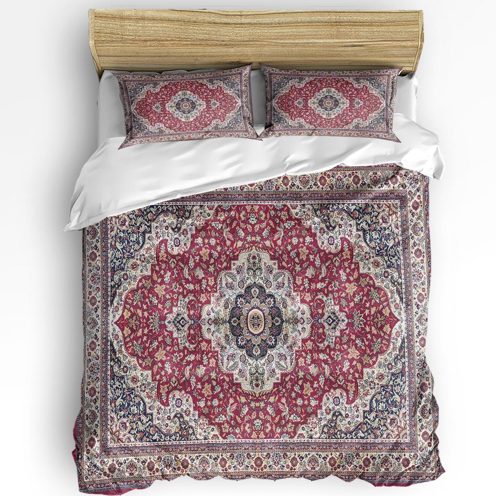 Винтажный Цветочный Индийский Бохо Пододеяльник с Наволочкой На Заказ Одеяло 3шт Постельное Белье Покрывало Двуспальная Кровать Домашний Текстиль