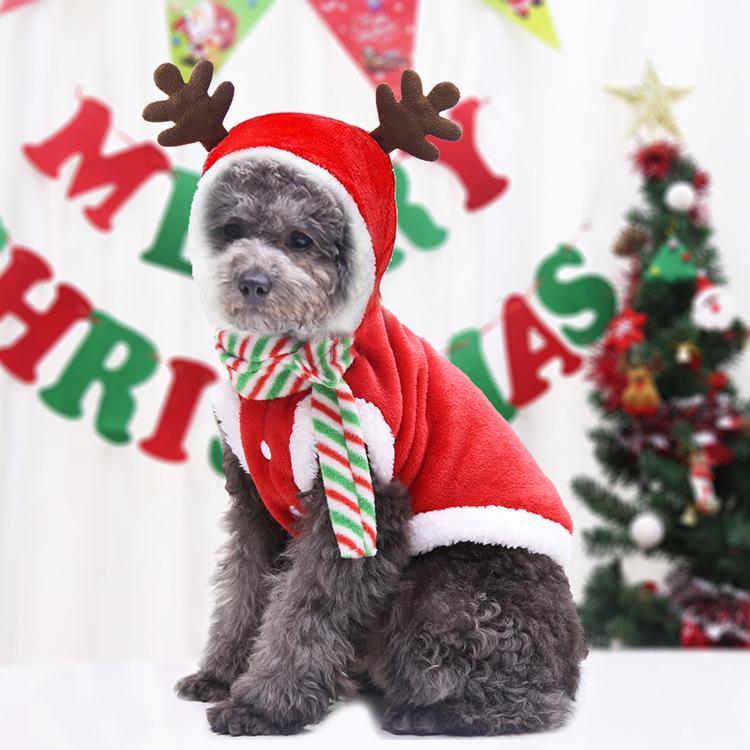2025 Hoodies Dog Clothes Pet Cat Christmas Winter Sweatshirt Chihuahua Dog Coat Clothing Winter Pet Puppy Clothes Vest Jacket