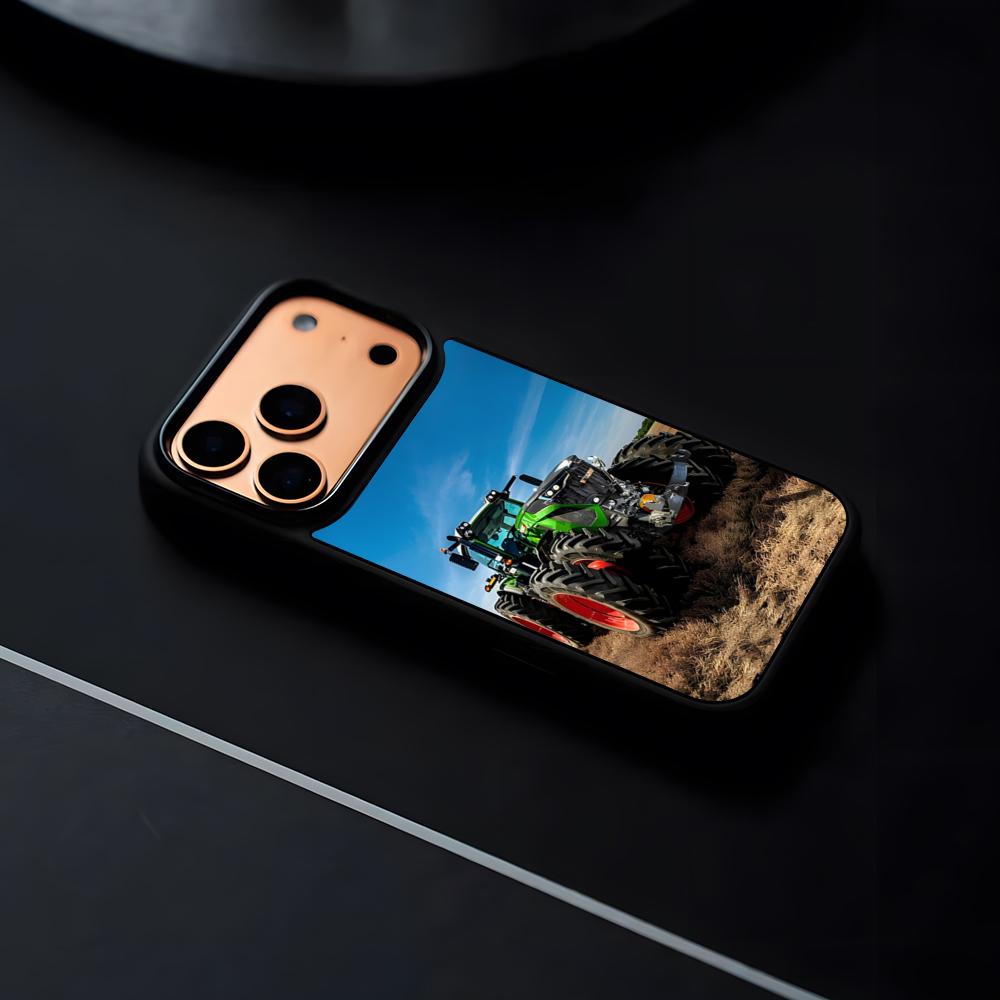 Чехол для телефона FENDT с изображением техники Для IPhone 17 16 15 14 13 12 Pro Max Plus Черная рамка Жесткий корпус