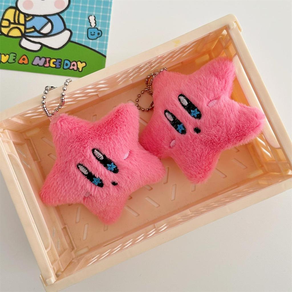 Сжимая милый Lucky Star Kirby плюшевая сумка кулон рюкзак звезда кулон брелок подарок кукла