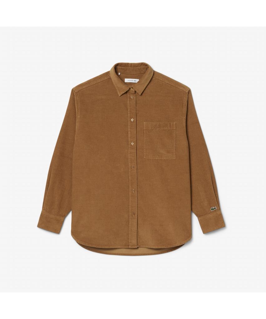 LACOSTE Женская вельветовая рубашка с вышитым логотипом Cf5336-55N Dpc