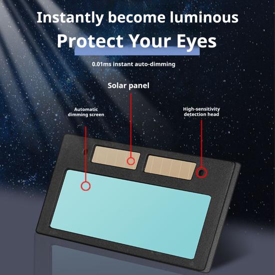 Электрическая сварочная маска Шлем с автоматическим затемнением на солнечной батарее Многофункциональный сварочный щиток