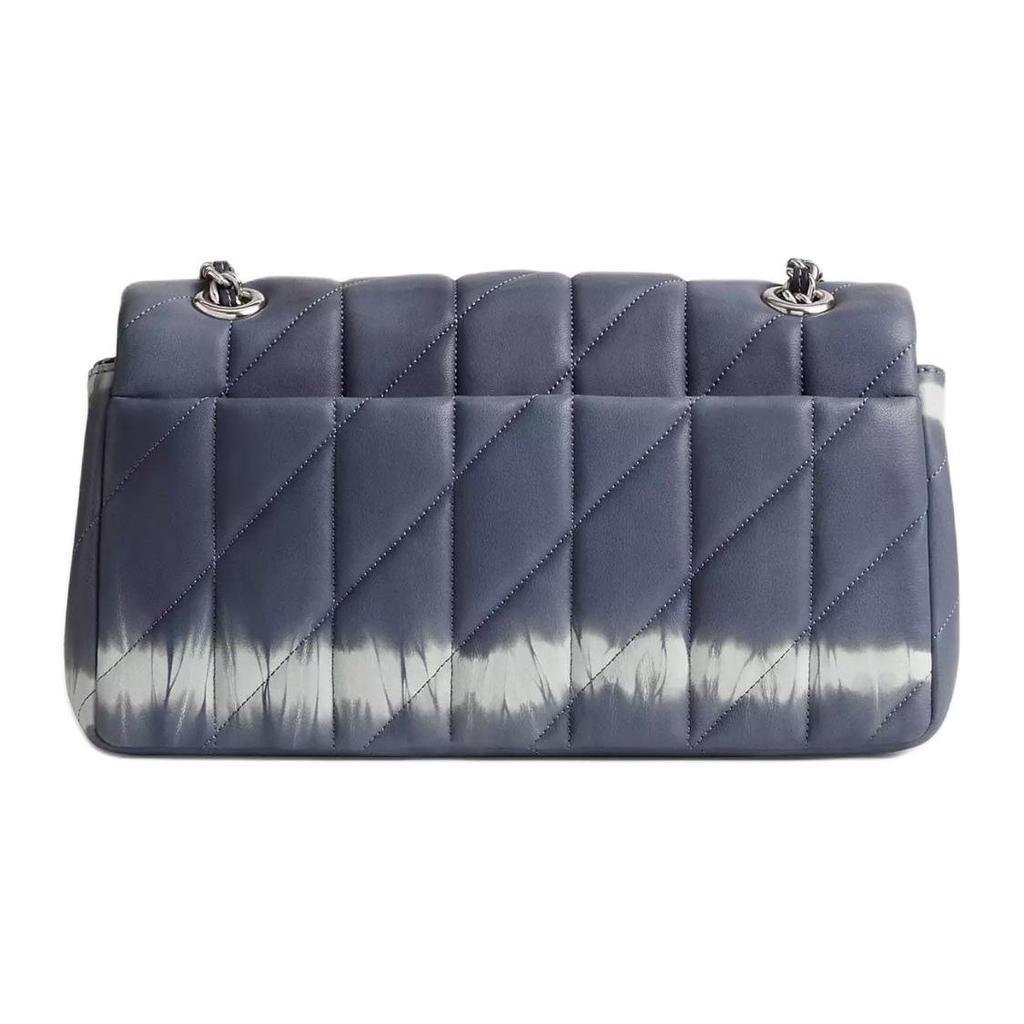 Coach Tabby 26 Quilted Tie-Dye Napa Leather Shoulder Crossbody Bag Medium Women Bags Silver Midnight-Navy Multicolor CU083-LHNI9