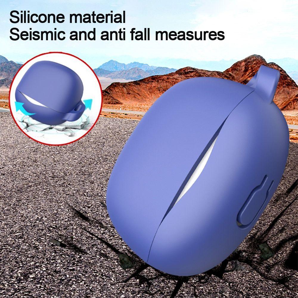 with Carabiner Earphone Cover Anti-fall Headphone Protective Case for QCY MeloBuds N50/ HT12