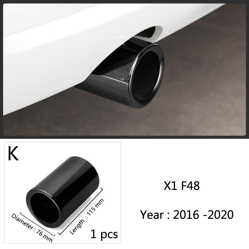 Для BMW 1 2 3 4 5 Серии X1 3GT F20 F22 F30 F32 F34 F36 F10 F48 Авто-стайлинг Нержавеющая сталь Насадки на глушитель выхлопных труб автомобиля
