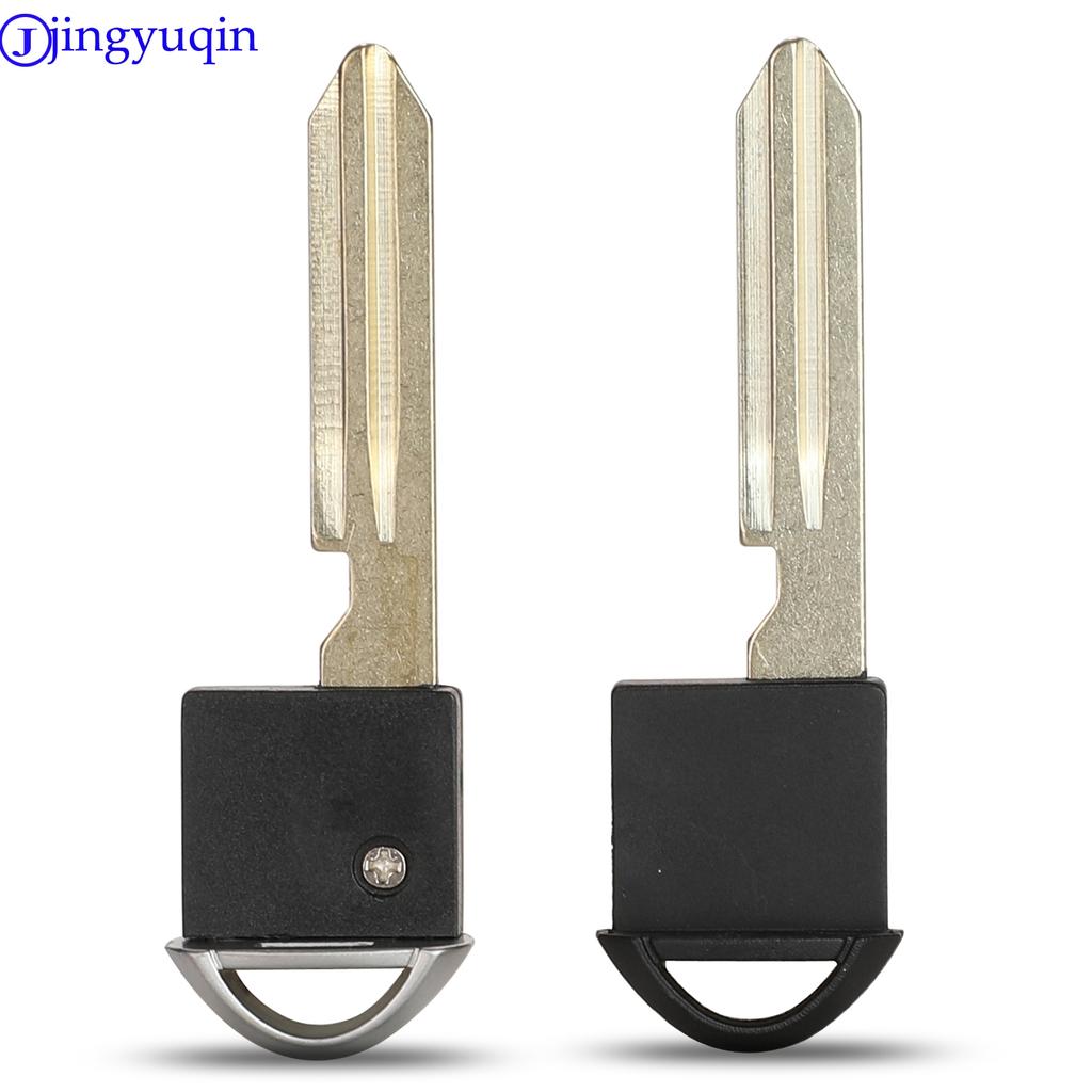 Jingyuqin Uncut Blade Remote Smart Prox Emergency Insert Fob Uncut Blade Insert Car Key Styling Cover For Nissan Infiniti