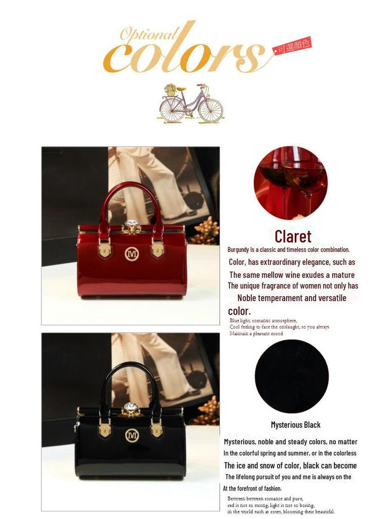 Женская сумка через плечо и руку со стразами 2024 года — стильная форма подушки из яркой кожи