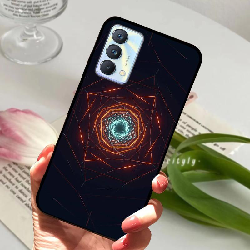 Для чехла Realme GT Master Case Edition Животные Мультфильмы Мягкий Силикон Funda для Телефона Realme GT Master Explorer Чехол Черный Coque