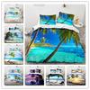 3D Printed Sea View Coconut 3D Duvet Cover Bedding Set Comforter Linen Pillowcases Home Decor Single Double Twin King Queen