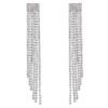 S925 Silver Needle Classic Shiny  Earrings Ladies Exaggerated Long