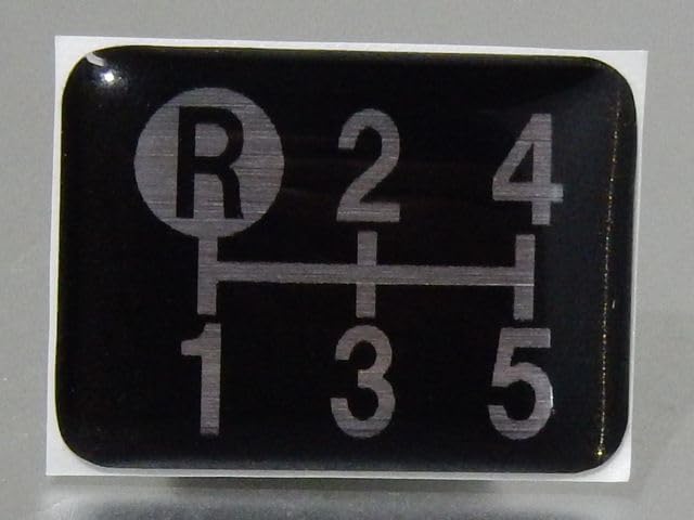 Эмблема Tuningfan shift pattern черная верхняя левая R5 speed MT car нижняя часть гоночный узор старая машина черный SPE-K502