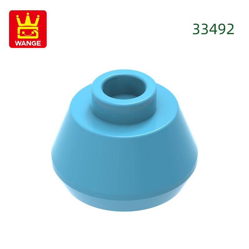 Нетоксичный 308 шт./лот 33492 Конус 1 1/2 X 1 1/2 X 2/3 Блок Moc Цветные Аксессуары Совместимые с Кирпичами DIY Детская Игрушка Детали Сборки