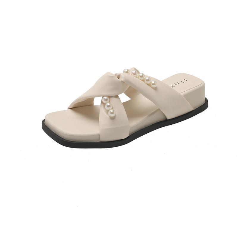 Новый стиль сандалии тапочки женская обувь на одном плече каблук тапочки