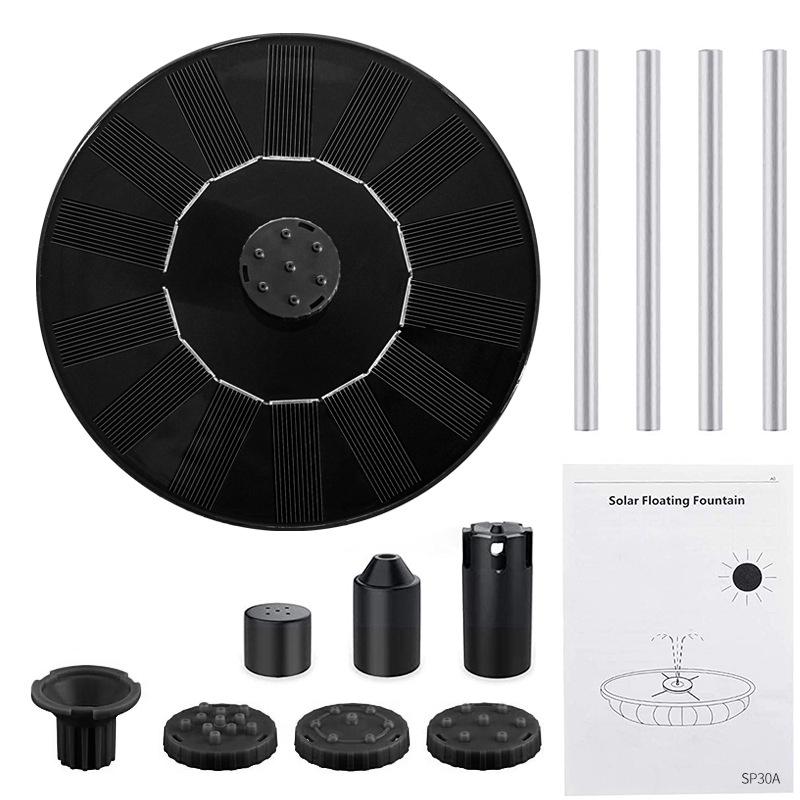 Solar-Powered Floating Bird Bath Fountain for Gardens