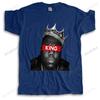 Новое поступление футболка Biggie Smalls Мужская Хип-хоп Король Корона Футболка Гангста-рэп БОЛЬШИЕ Футболки Музыкальная Звезда Футболка с коротким рукавом Одежда