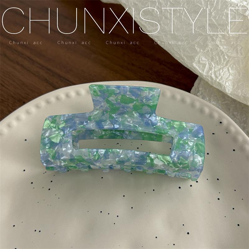 Large French Retro Mermaid Color Hairpin Shark Clip