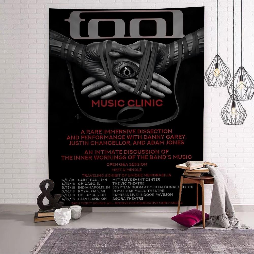 Tool Singer Pop Band Album Music Cartoon Tapestry Bohemian Wall Tapestries Mandala Wall Hanging Sheets
