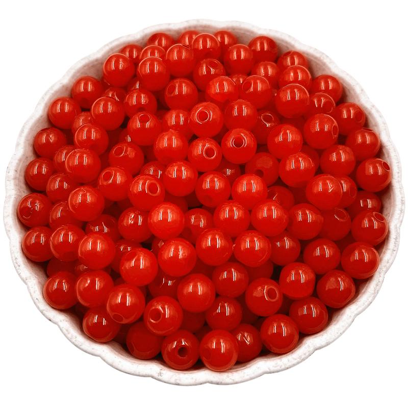 DIY фурнитура 6 мм желе цвет 200 шт Изготовление для поделок ювелирные изделия аксессуары бисер мода акриловые бусины круглые бусины