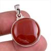 Натуральный Красный Оникс Драгоценный камень Ручной работы 925 Стерлинговое серебро Ювелирная подвеска 1,50'' g3I53