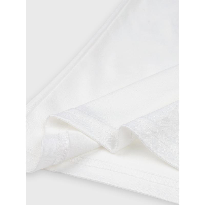 Мужская футболка с принтом, короткий рукав, европейский размер, с сетчатой буквой "J" | Средняя эластичность, модный стиль, свободный круглый вырез, удобная