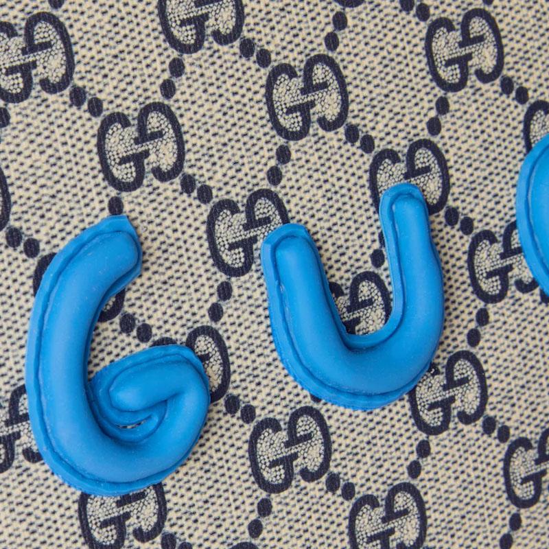 Gucci GG Supreme Bear Print Design Tote Bag Kids Tote Bags Beige Blue Red 605614-FAER7-8457
