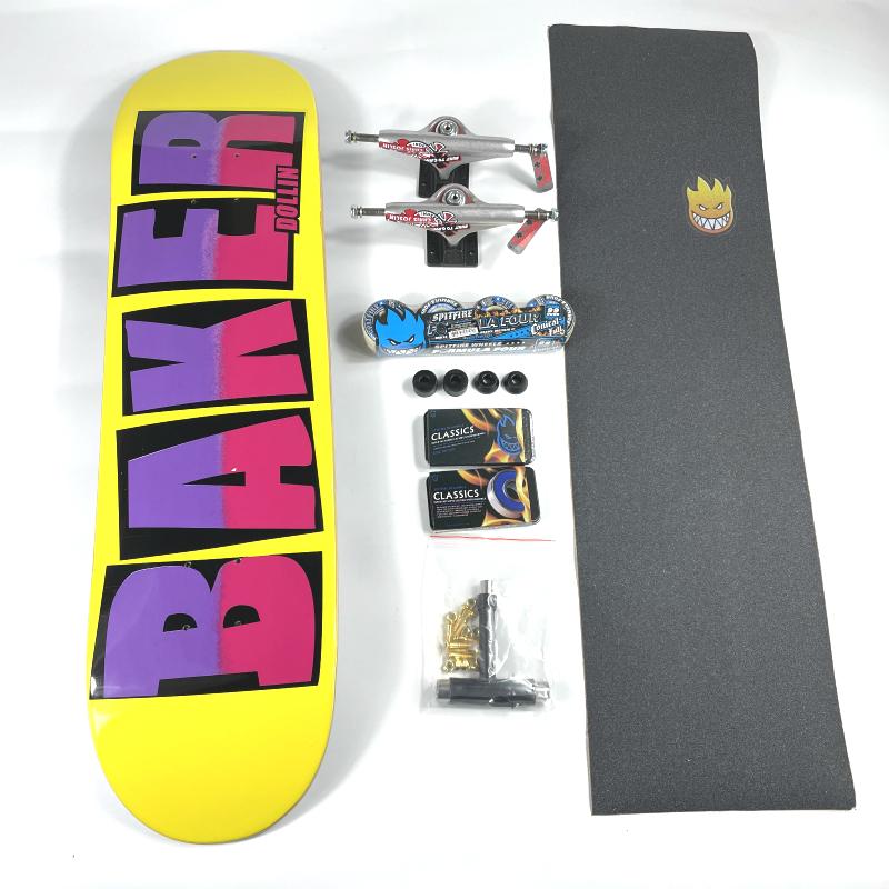 Baker Skateboard Complete Set 100% Canada Maple Double Rocker7.75/8.0/8.125/8.25/8.3/8.5 Inch Size Pro Skate High Quality