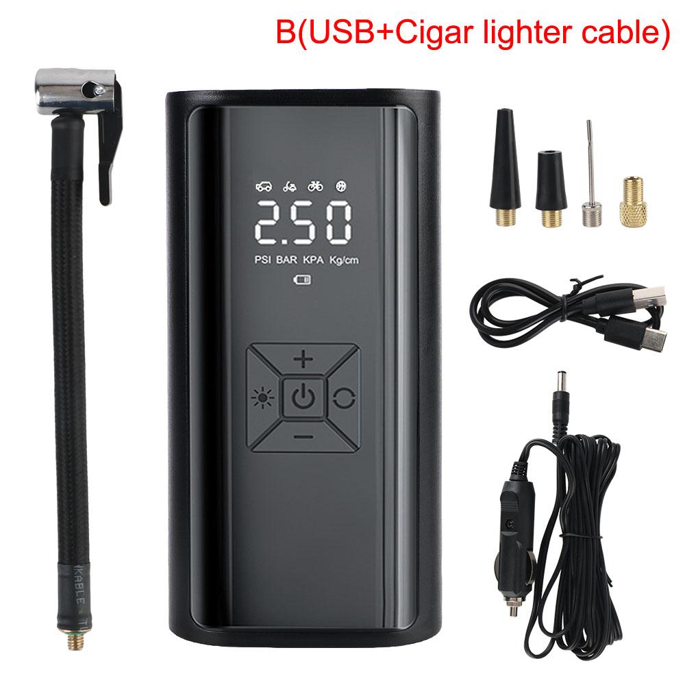 LCD Display 150PSI 120W With LED Light Tire Inflator Air Pump Wireless Digital Portable Tire Pressure Gauge Air Compressor